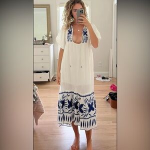 Urban Outfitters Embroided Floral Dress